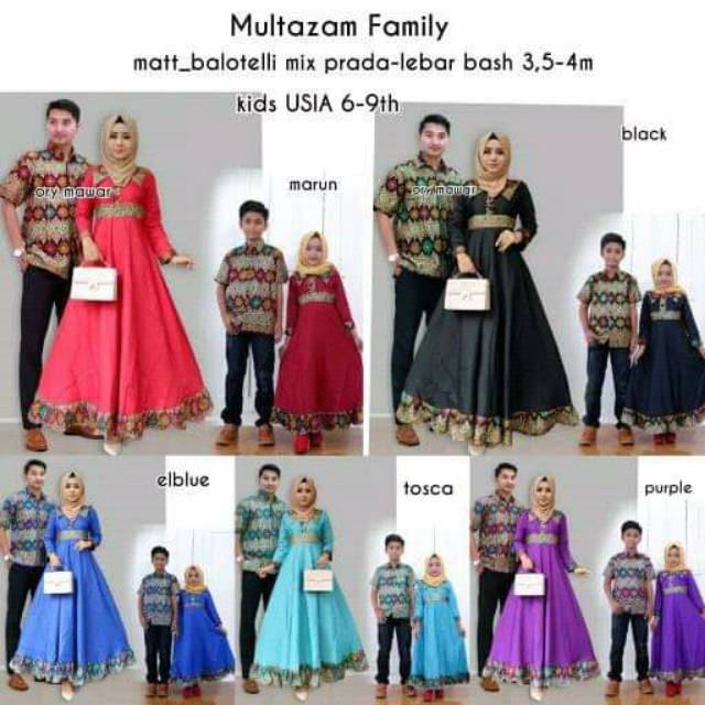 Jual Murah Tasyananu_batik Couple Multazam Family / Couple Keluaraga BlREw3TNY18EN