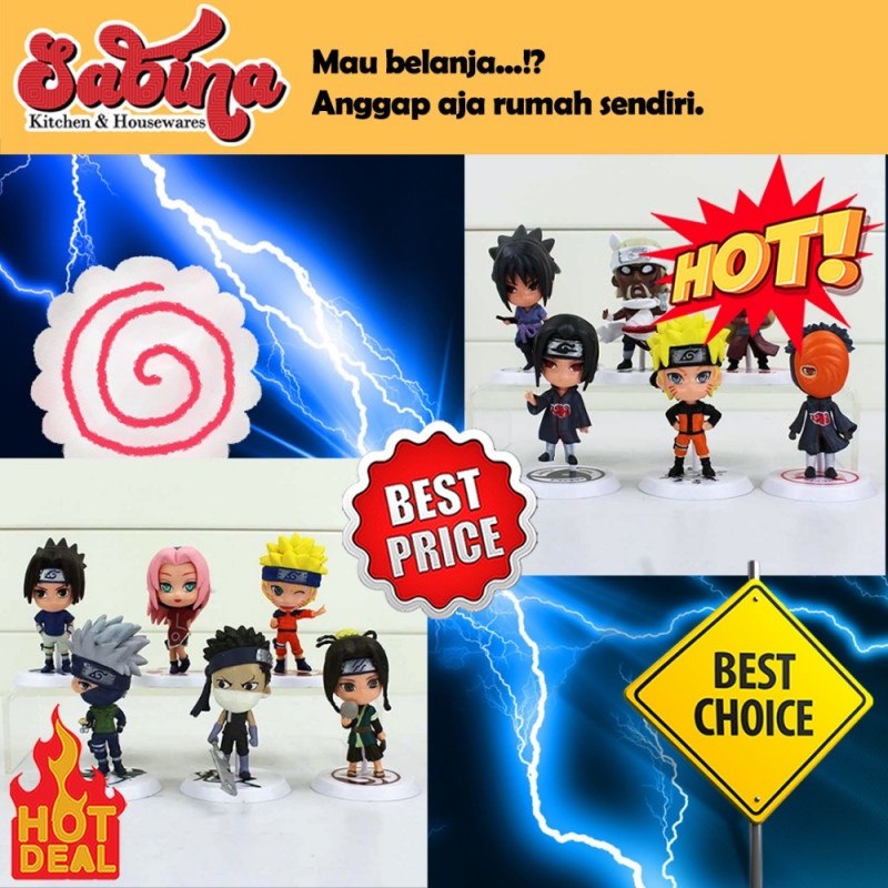 Action Figure Naruto Mainan Pajangan 6 Pcs