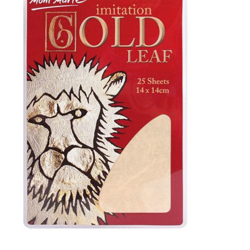 

Mont Marte Imitation Gold Leaf 14x14cm / Kertas Foil Emas 25 lembar