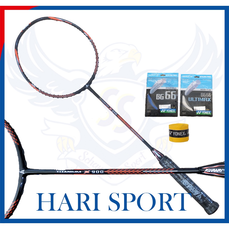 ASHAWAY TITANIUM X 900 RAKET BADMINTON BULUTANGKIS