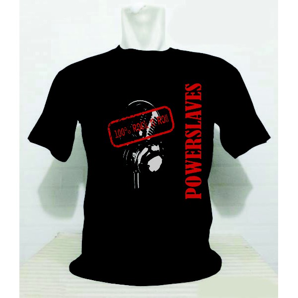 KAOS BAJU DISTRO POWERSLAVES TSHIRT MUSIK ROCK POWER SLAVES 02