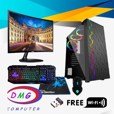 Paket Pc Gaming Lenkap i7 2600 GT 1030 2GB / LED 24 Curved / DDR3 8 GB / SSD 120 *