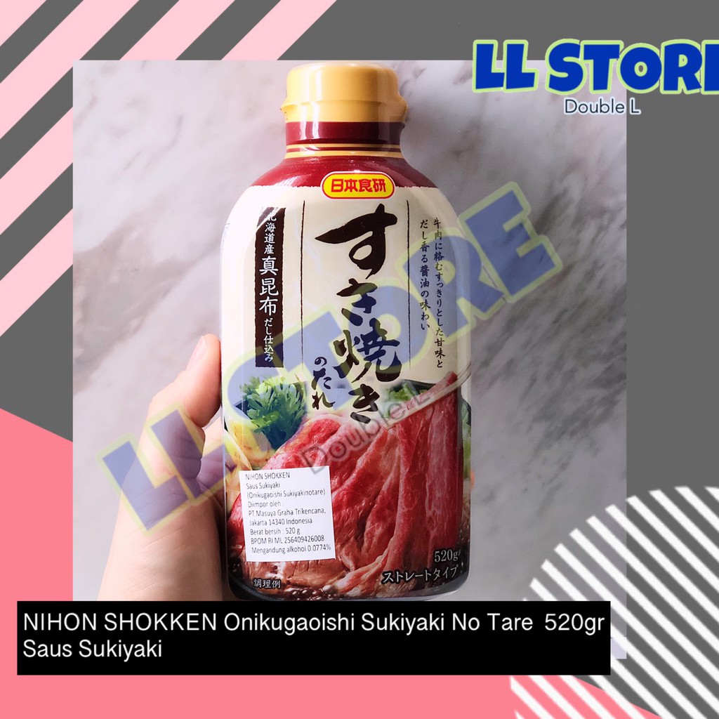 

NIHON SHOKKEN Onikugaoishi Sukiyaki No Tare 520g Saus Jepang