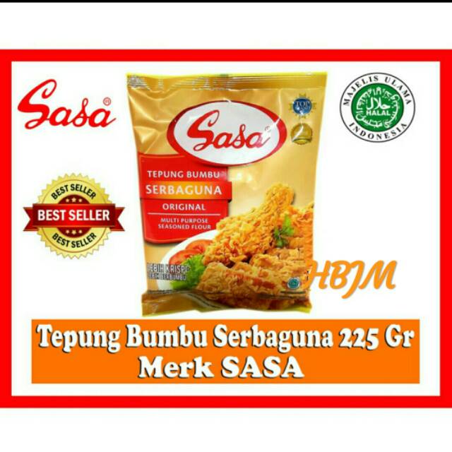 

TEPUNG BUMBU SERBAGUNA ORIGINAL 225 GR MERK SASA