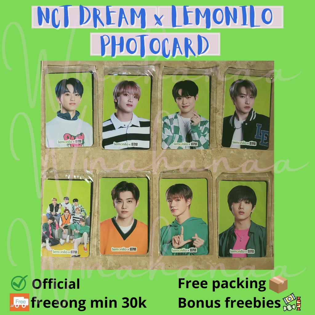 [PROMO] PC NCT Dream lemonilo official gratis packing + freebies || nct photocard Somethinc jeno jae