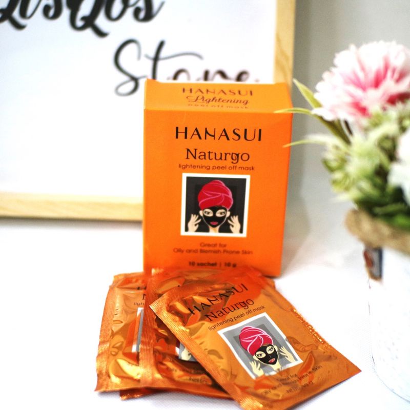 Hanasui  Masker Naturgo|Hanasui Masker Lumpur Wajah|1 Pack Isi 10 Sachet