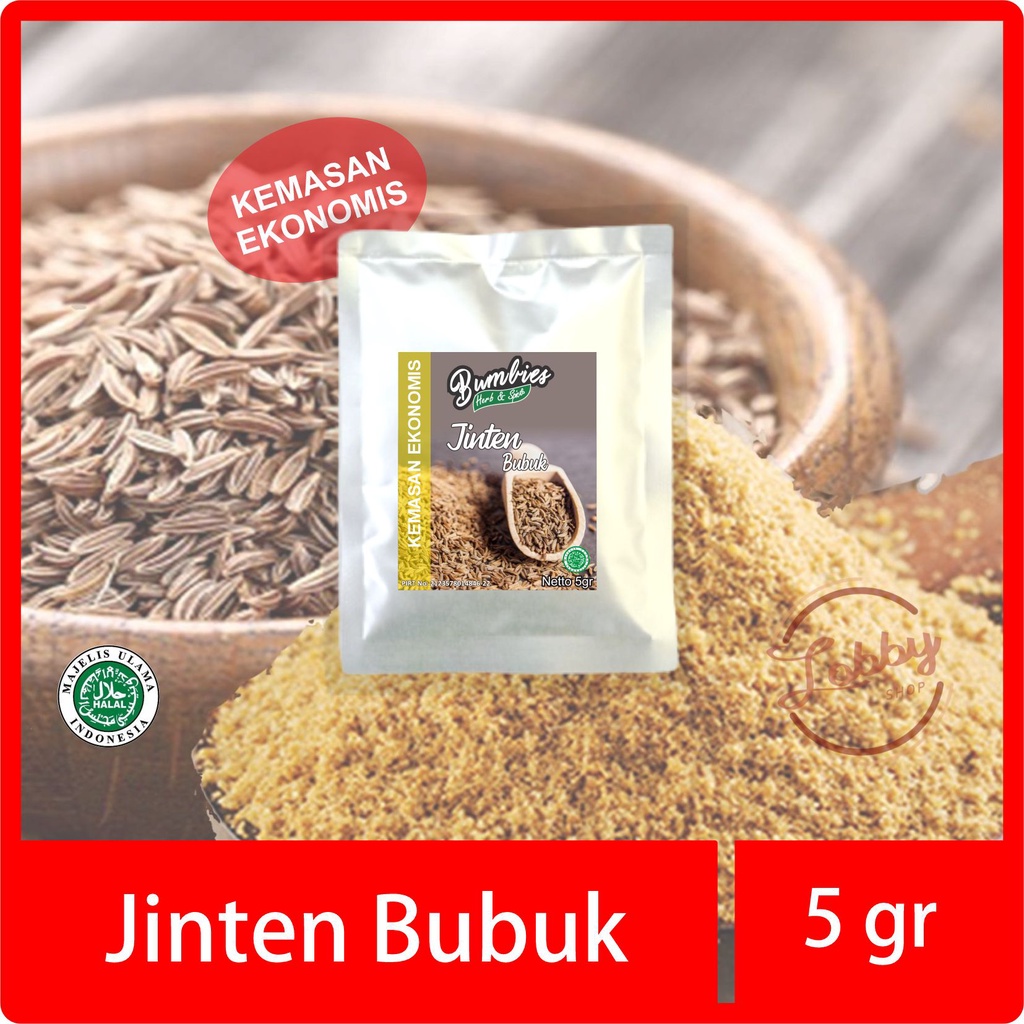 

Jinten Bubuk 5gr EKONOMIS Bumbies Product Asli 100%/ Jinten Premium/ Jinten Murah/ Rempah Rempah