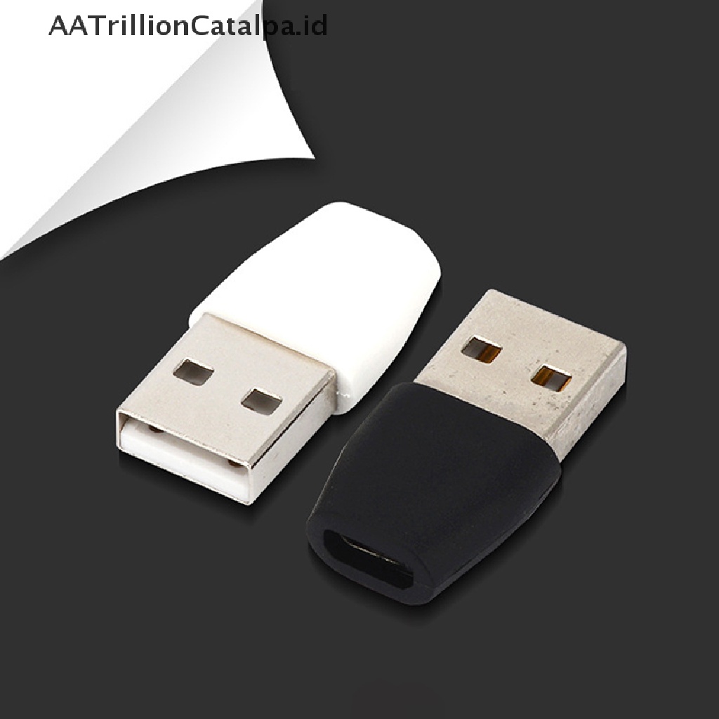 Aatrillioncatalpa Adapter Konverter Micro Female Ke USB Male 2 Warna