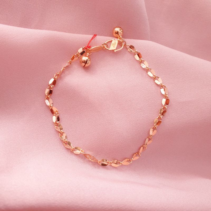 [NEW] Gelang tangan biji pelintir emas asli kadar 375 8K, gelang emas asli, perhiasan emas asli