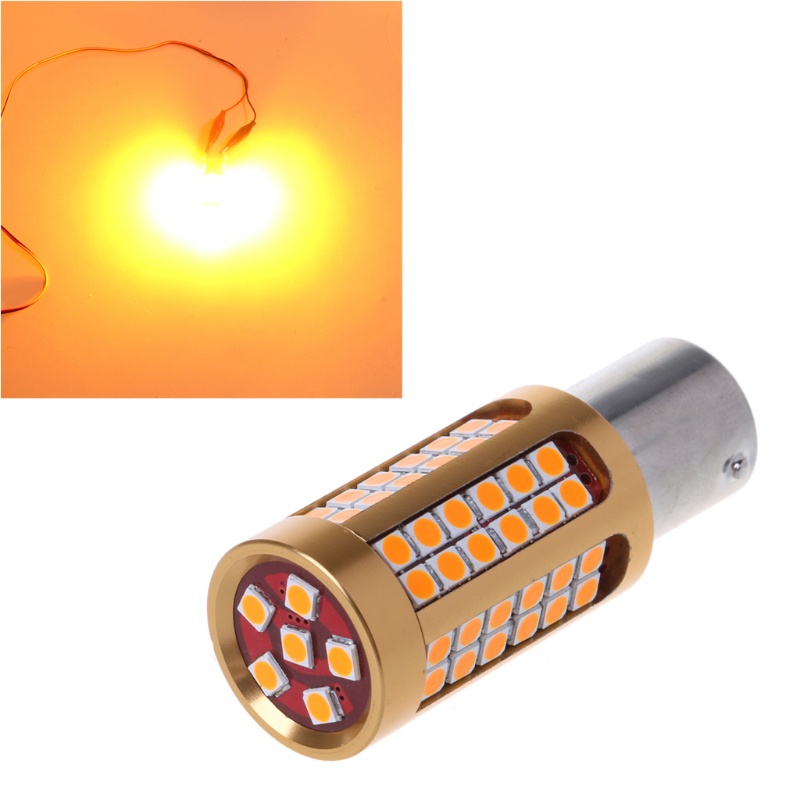 Sun 1pc BAU15S 3030 78SMD Canbus Bohlam Lampu Sein LED Kuning Amber 2018 Untuk Mobil
