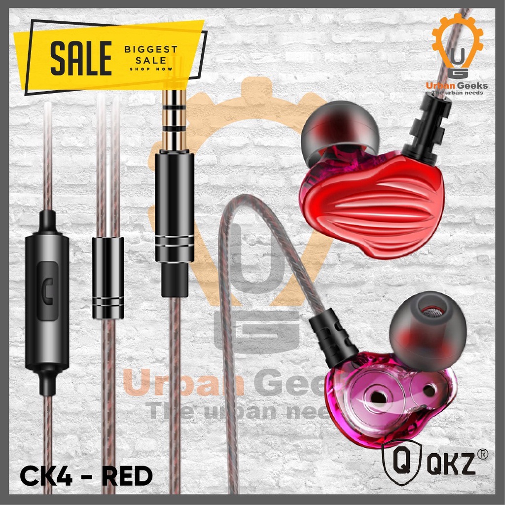 QKZ CK4 Earphone In-Ear HiFi Stereo Bass With Mic  alt AK6 Pro Max