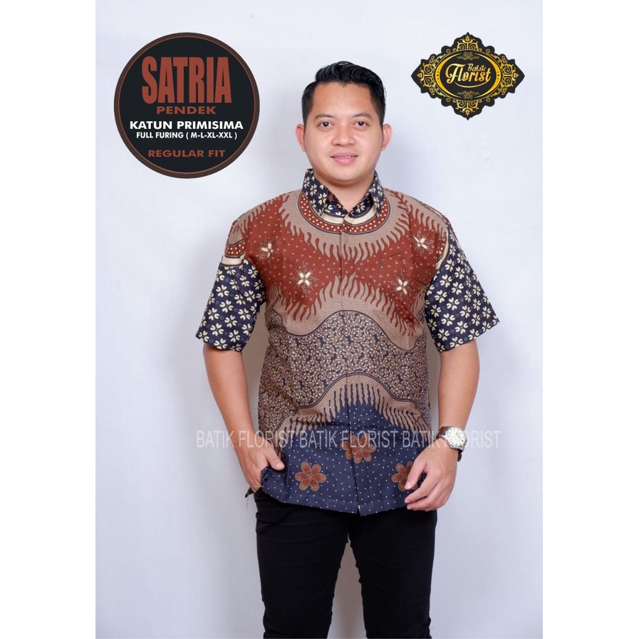 BATIK PRIA TERBARU S M L XL XXL BAJU kemeja batik pria lengan PENDEK PANJANG PREMIUM Ori Florist