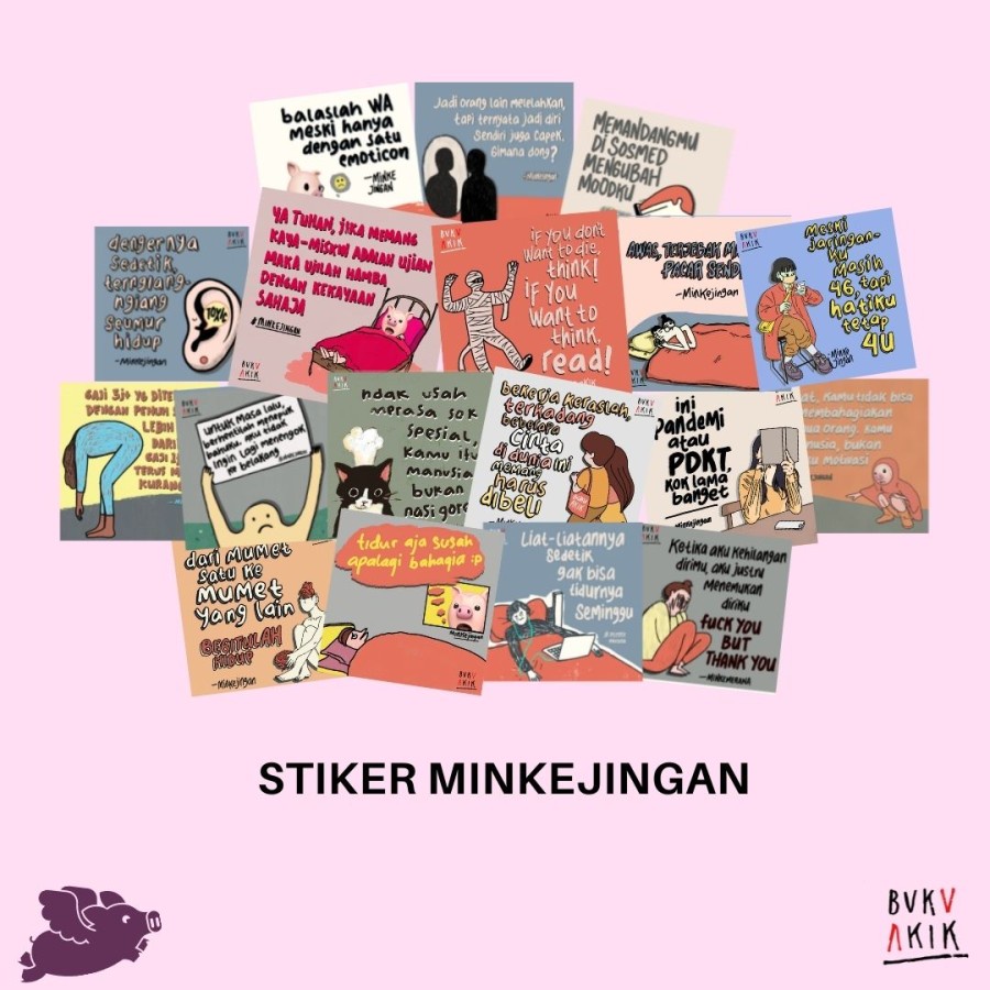 Stiker Random Buku Akik (tambahan)