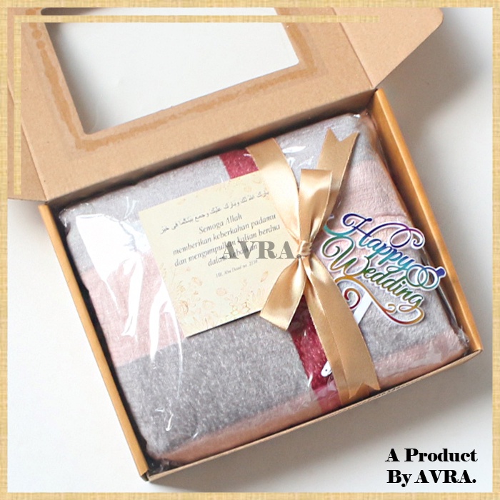 Kado Pernikahan Hampers Hadiah Nikahan Wedding Gift Box Couple Nikah Selimut Bulu Dewasa Premium