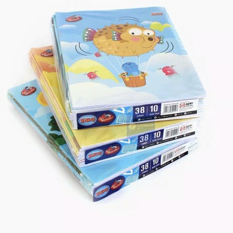 

⸨MaS ♚⸩ Buku Tulis SIDU 38 dan 58 Lembar isi 10 Buku Bahan Tebal //Terhot