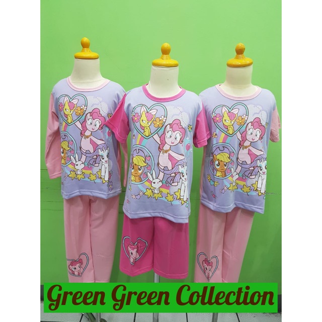 Piyama Kaos Anak Premium My Little Pony Fanta/Soft Pink