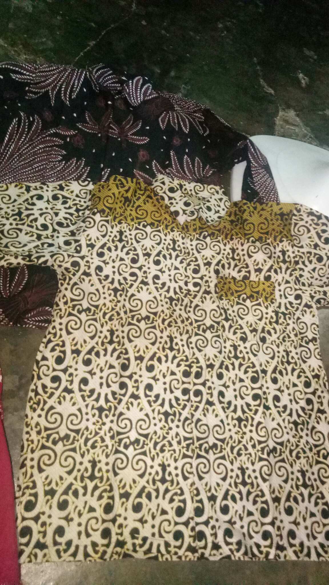 Bisa Pisah Couple Batik Keluarga Gamis Jazzy Motif Pari Iket