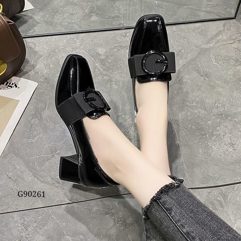 High Block Slop Shoes Korea G90261