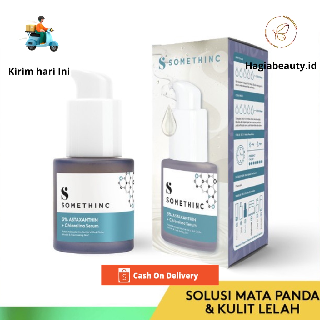 SOMETHINC 3% Astaxanthin + Chlorelina - Serum Solusi Mata Panda &amp; Kulit Lelah