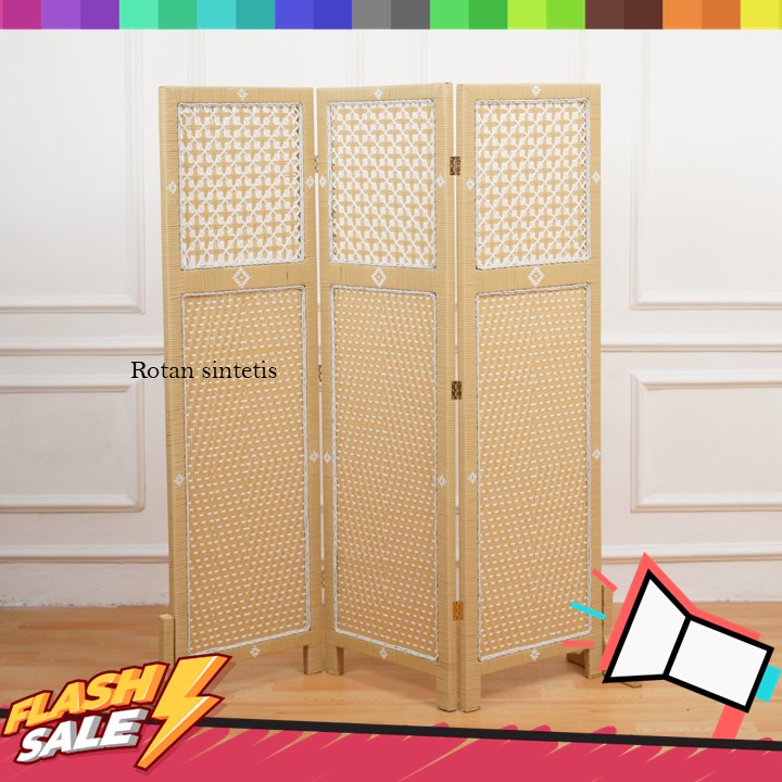 Sketsel Panel Pembatas Ruangan / Sketsel Rotan Sintetis