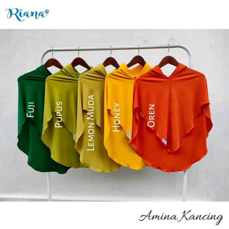 HIJAB RIANA TERNYAMAN-Orange kancing