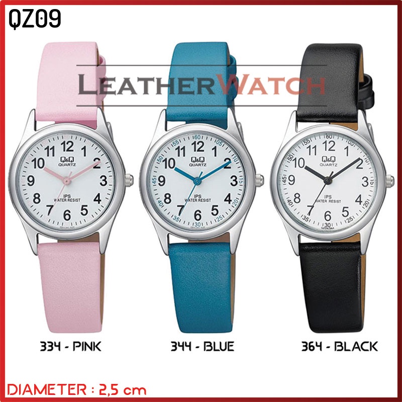 Q&Q QQ Original - QZ09 - Jam Tangan Wanita - Kulit