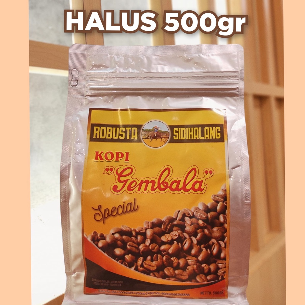 

Bubuk Kopi Gembala Robusta HALUS 500gr/oleh oleh Pekanbaru Riau /Kopi Hitam Kopi Sidikalang /coffee powder/ Gembala / Robusta Sumatra/bubuk kopi robusta