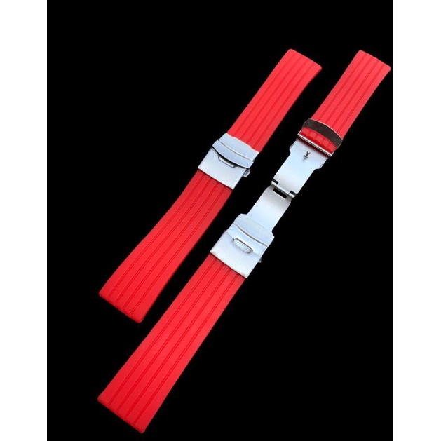 Strap Tali jam tangan Karet Ruber merah keren