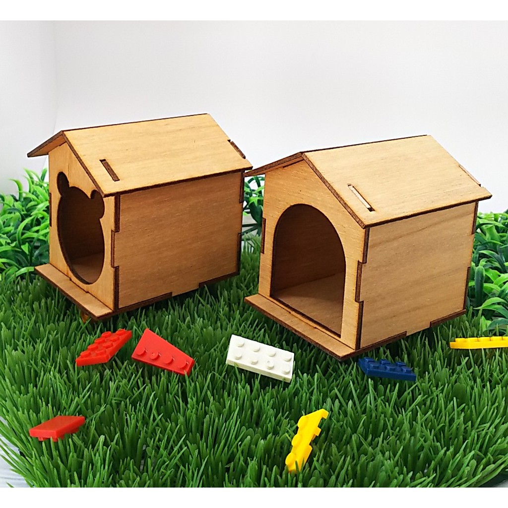 Rumah Kandang Hamster Kayu unik-1