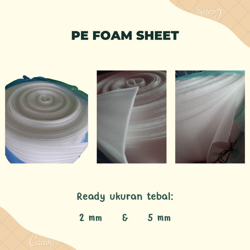 PE Foam Sheet Foamsheet Lembaran Aneka Ukuran Tebal Berkualitas