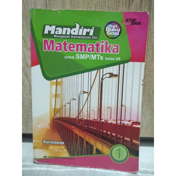 Buku MANDIRI MATEMATIKA kelas 7 ERLANGGA (KTSP 2006) KURNIAWAN