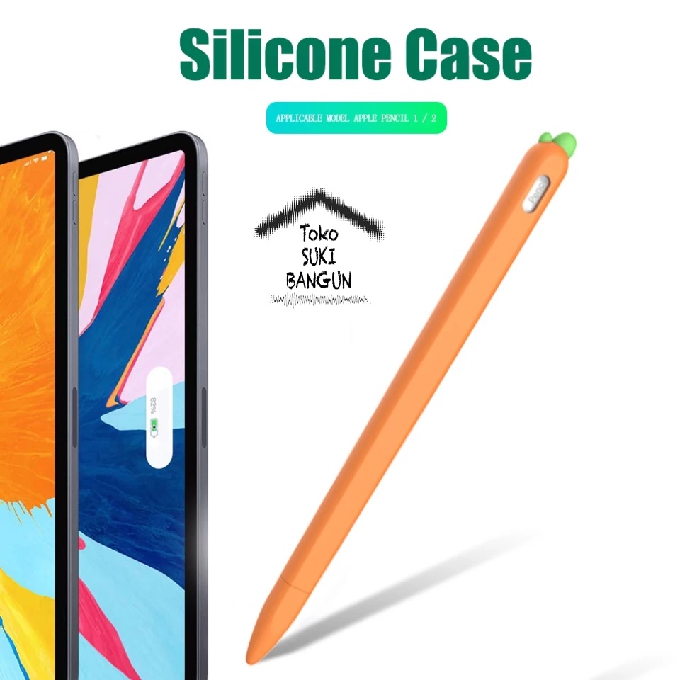 Apple Pencil 2 Case Full Cover SIMPLE CARROT Silicone 2nd Gen APR2-009