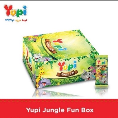 

Yupi junggle fun Box isi 24 pcs berat bersih 168 gram