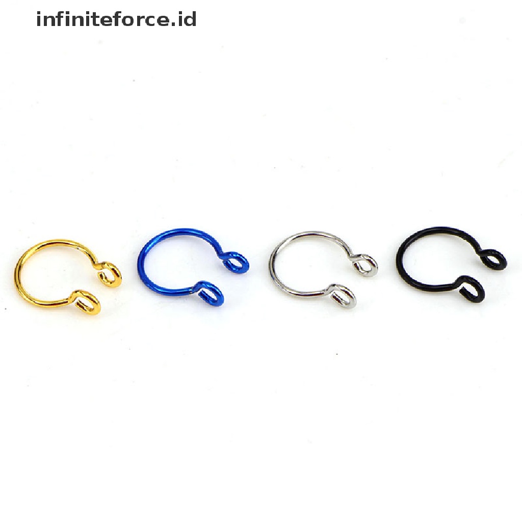 Infiniteforce.id Anting Jepit Hidung / Telinga Tanpa Tindik