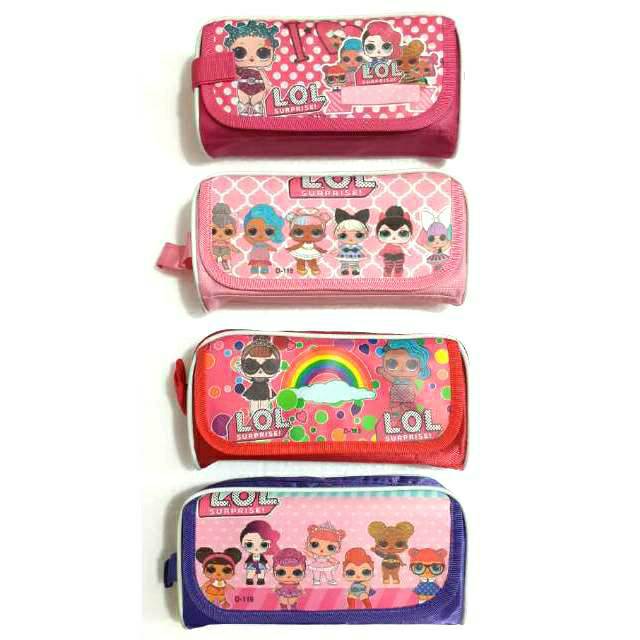 Pencil Case/Kotak Tempat Pensil Canvas Fancy Loly