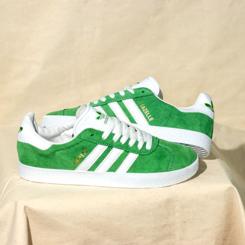 Adidas gazelle white green
