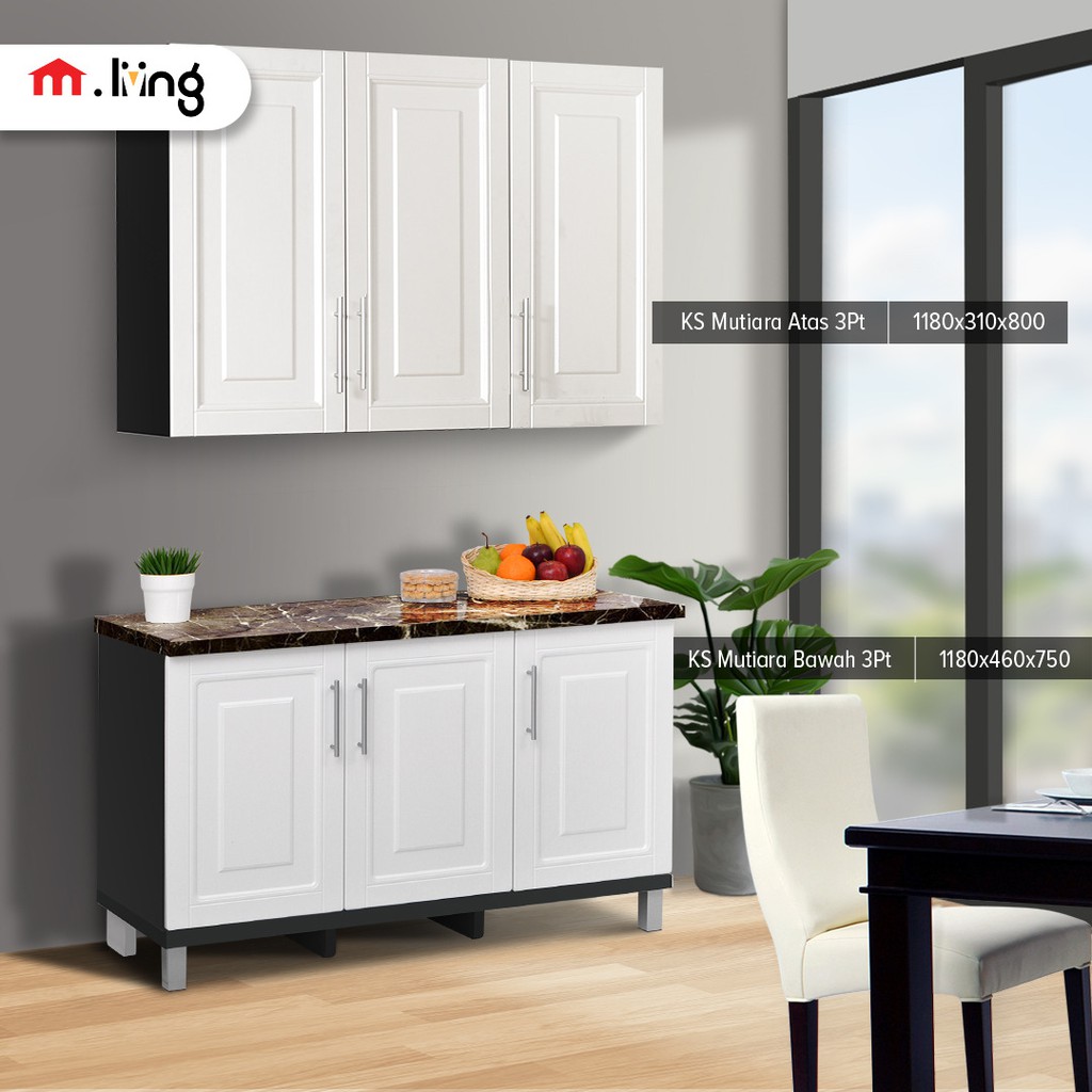 M.livingstore-furniture Kitchen Set 3 Pintu | Shopee Indonesia