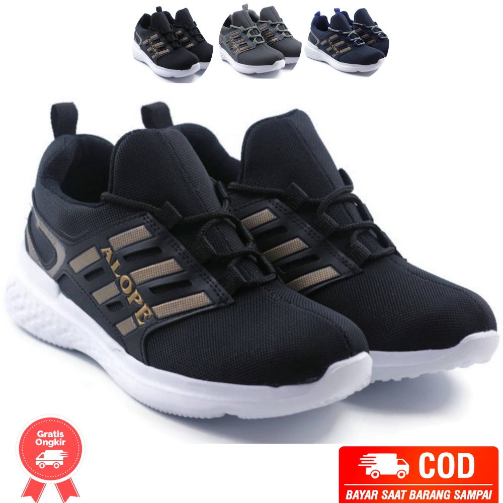 Sepatu Sport Runing Pria Wanita, Sepatu Sneakers Modern Cewek Cowok Sepatu Olahraga Sports Ori Alope