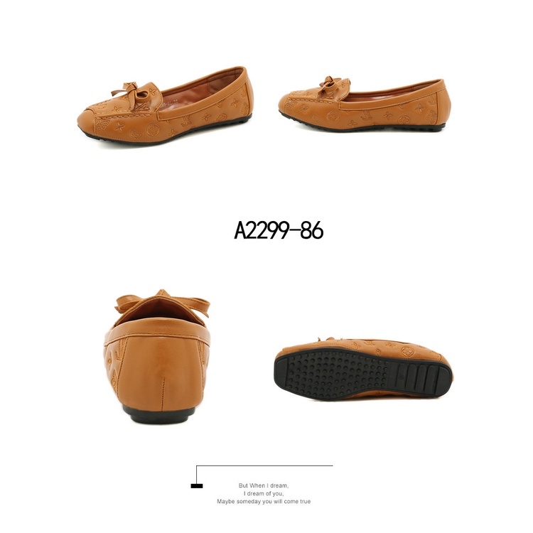 Leather Loafers  Flat Shoes #A2299-86