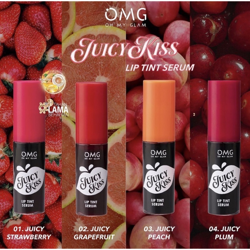 OMG Oh My Glam Juicy Kiss Lip Tint Serum