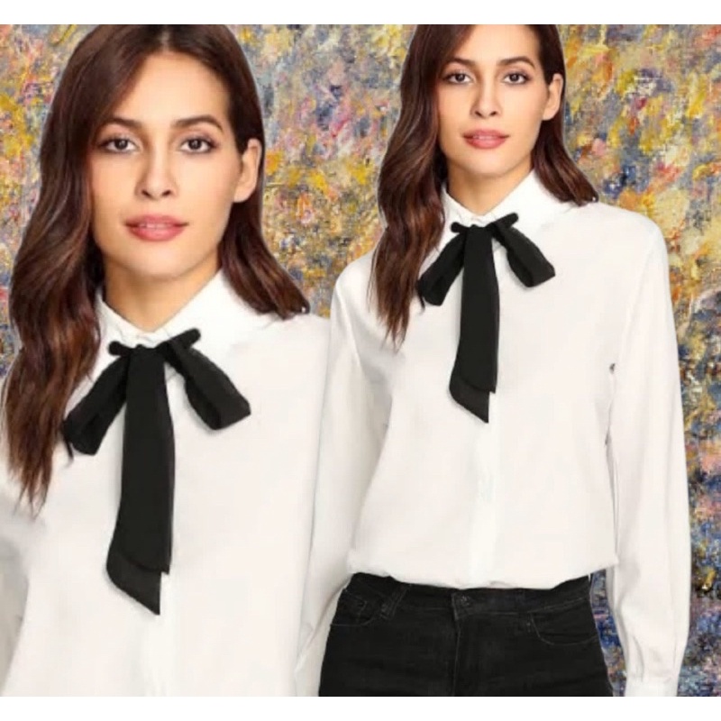 Kemeja Wanita Max Broken White Pakaian Wanita Branded Original Murah