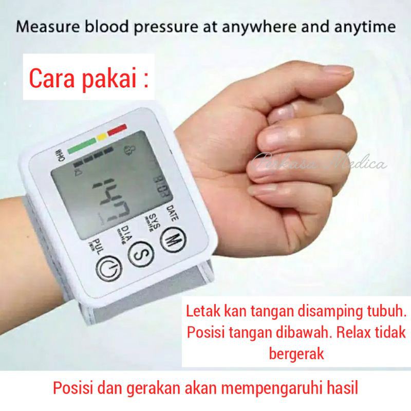 Tensimeter Digital Lengan, Tensimeter Digital Arm style free Batre packing buble dus