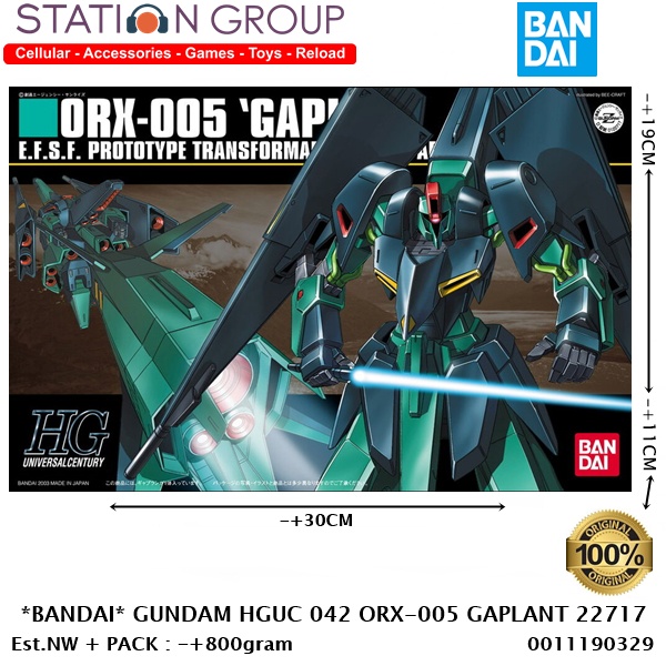 BANDAI 22717 GUNDAM HGUC 042 ORX-005 GAPLANT - GUNPLA MODEL KIT