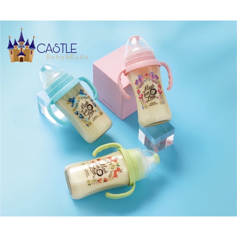 Castle - Simba Handle Dorothy With Straw Feeding Bottle - Training Cup Dorothy PPSU + Pegangan