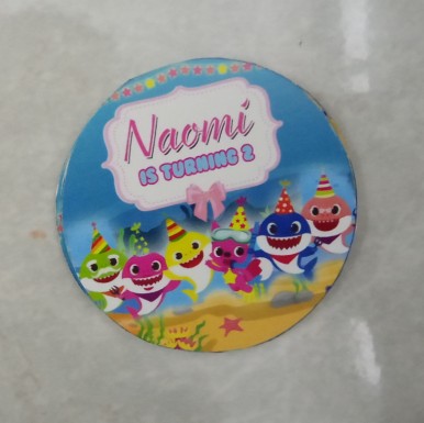 Printable Topper Cupcake Bulat