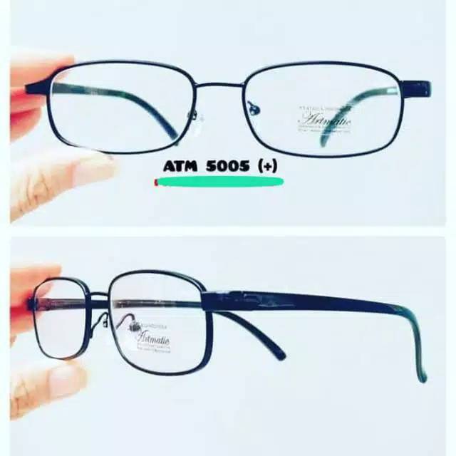 kacamata baca (+) frane besi murah / kacamata baca plus frame besi unisex siap pakai