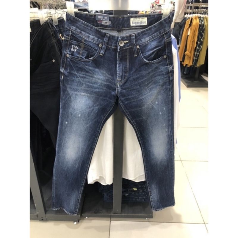 Slimfit E1 Series Dark Blue Raw Handmade 43SE1B3DL - Bombboogie