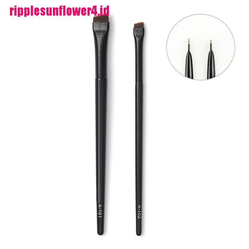 Brush Kosmetik / MakeUp Angled Sharp Bulu Sintetis Untuk Alis, Eyeliner