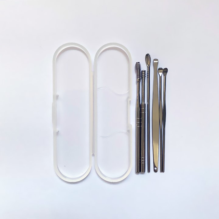 Alat Pembersih Telinga Korek Kuping Stainless Steel Ear Cleaner Set