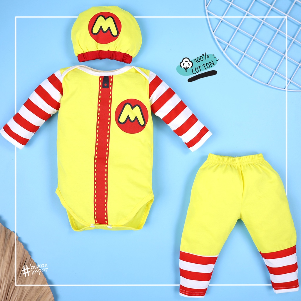 ❤️jumper bayi baju bayi lucu mcd mcdonald baju anak❤️